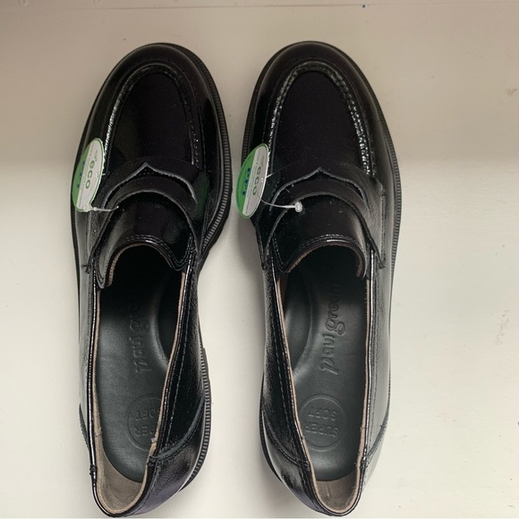 Paul Green Ogden Platform Loafer in Black Crinkled Patent‎ US 7 Comfort Handmade - Picture 6 of 11